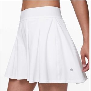 Lululemon Tennis Time Skirt Mini Pleated Women’s 0 White Pickleball Tennis
